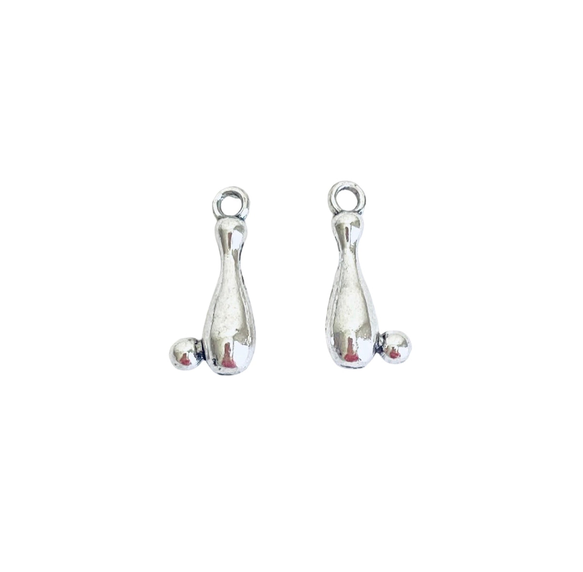 Base Metal Small Bowling Pin Charm