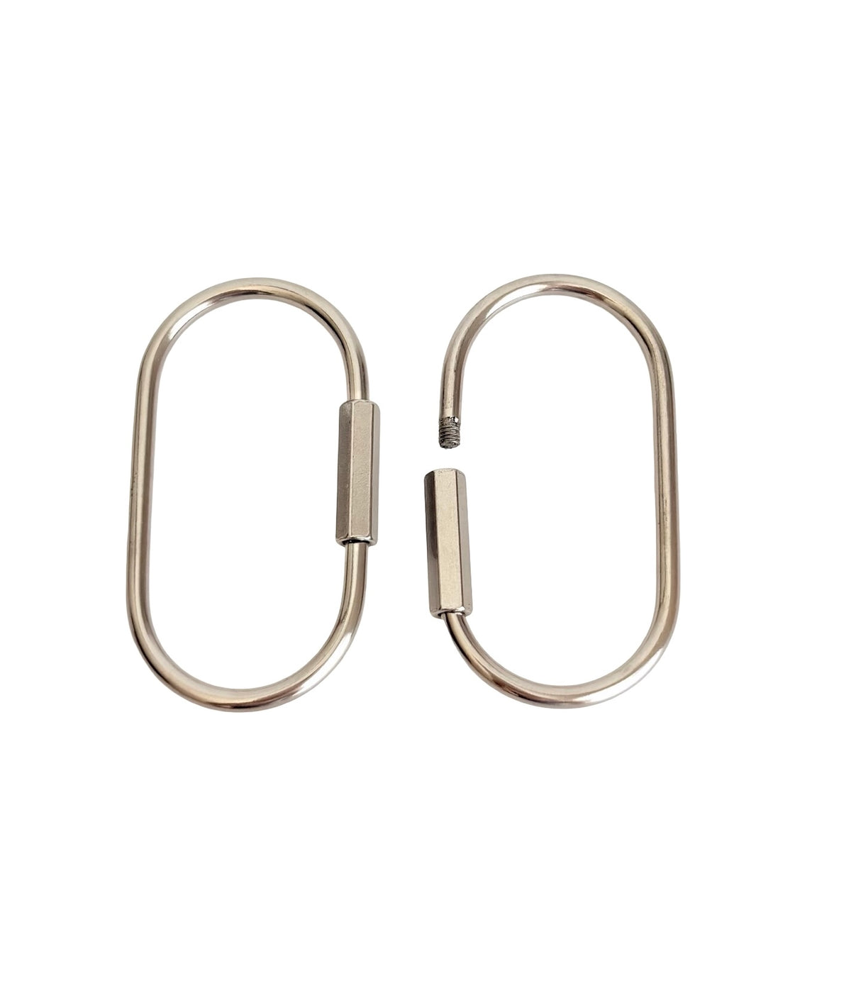 Large Stainless Steel Carabiner Clips • DIY Bag Charm & Keychain Hardware
