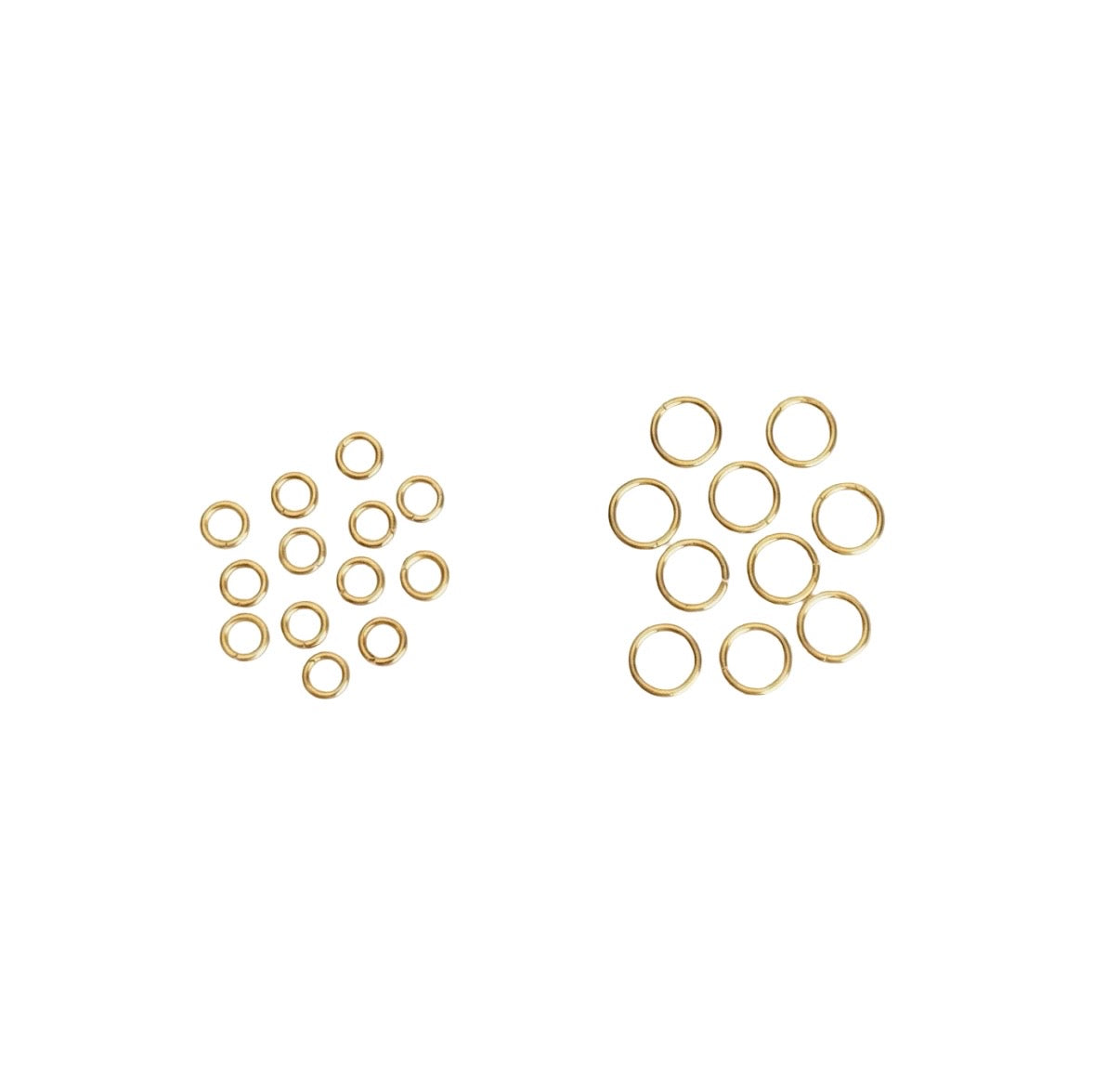 Gold over Stainless Steel Jump Rings • 4mm or 6mm