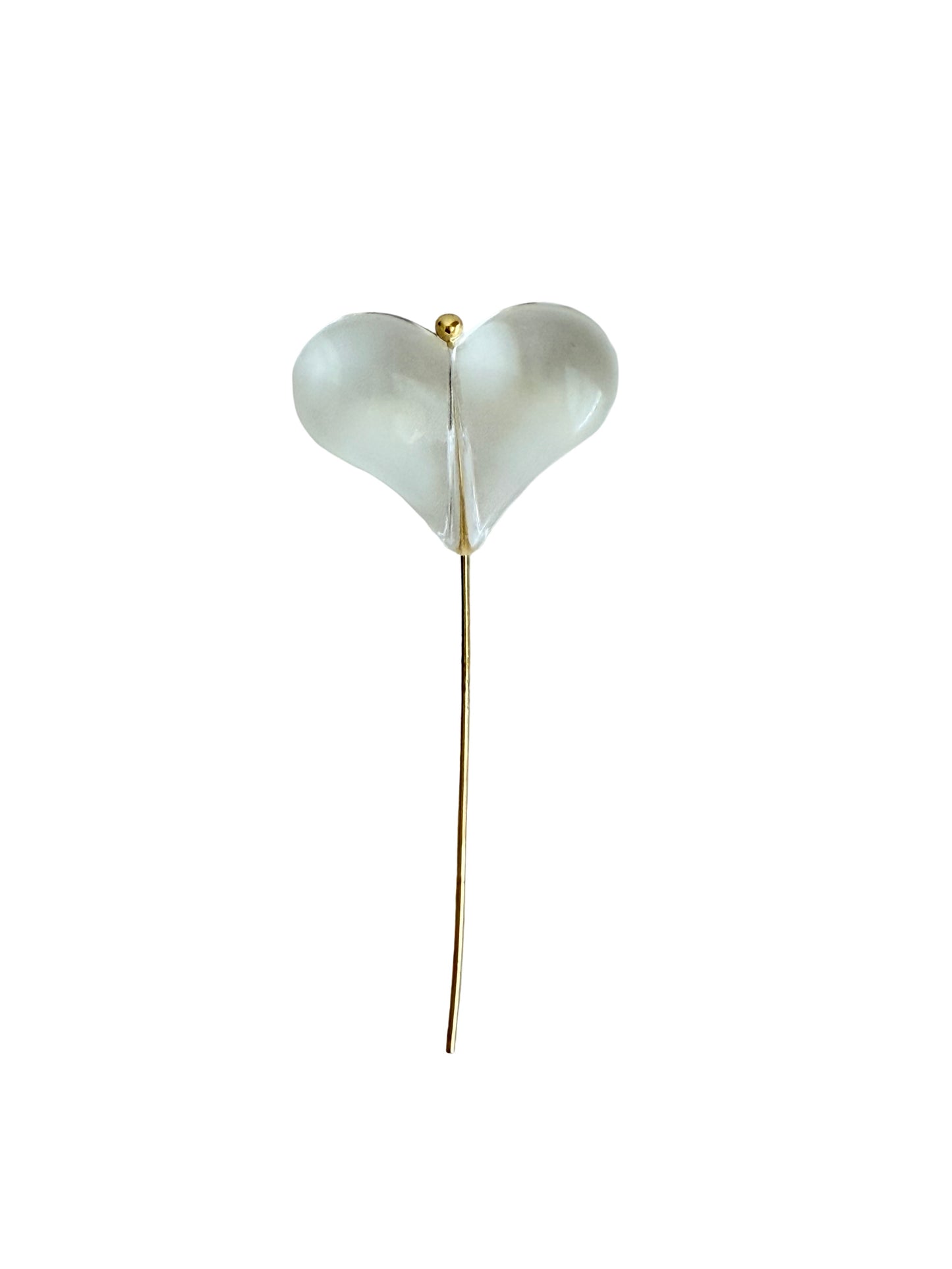21mm Acrylic Puffy Heart Bead