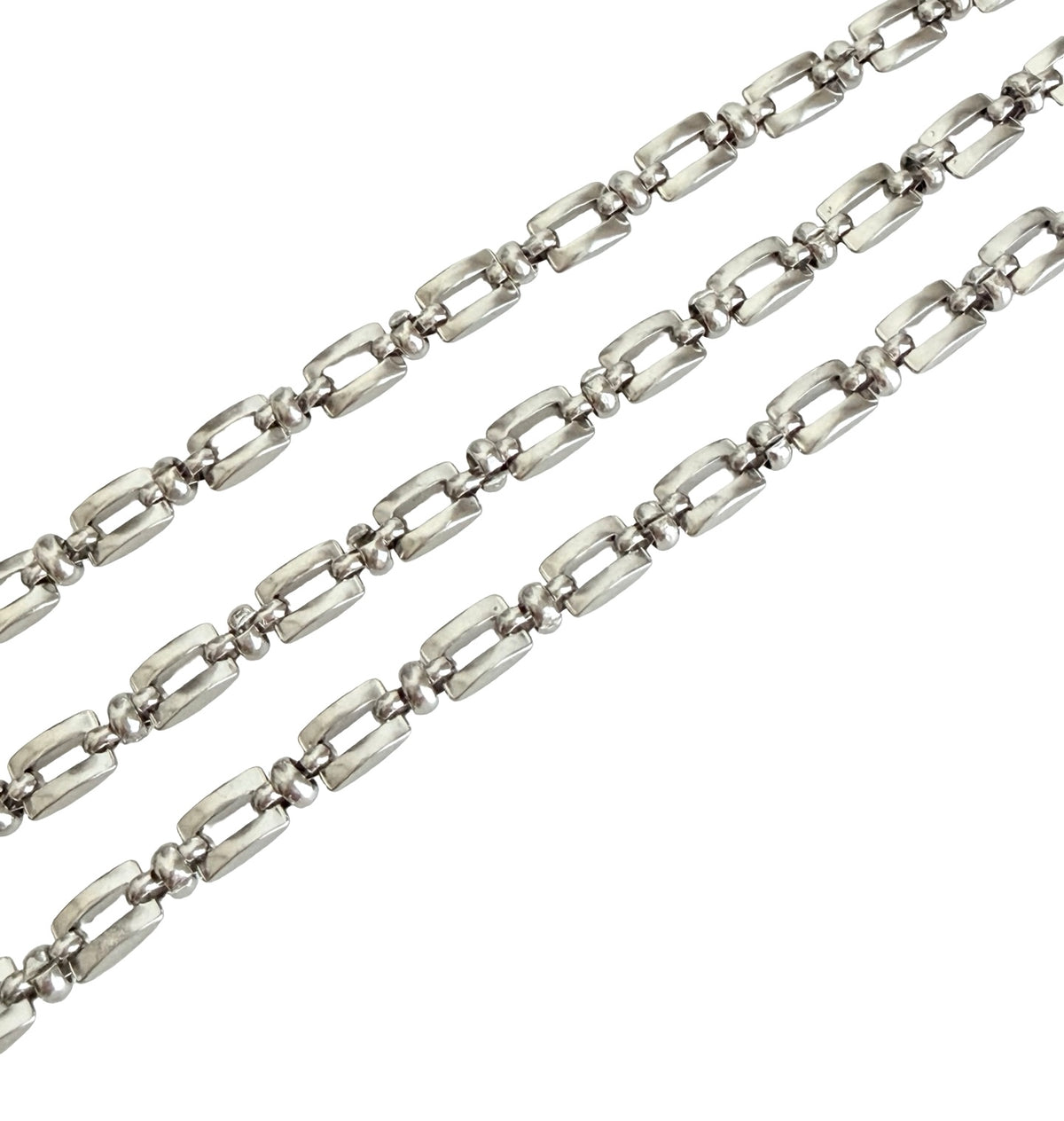 5mm x 7mm Stainless Steel Rectangular Link Chain • Sold by the Foot