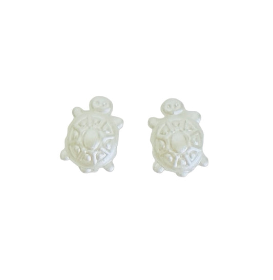 Small Faux Pearl Turtle Beads for Jewelry Making