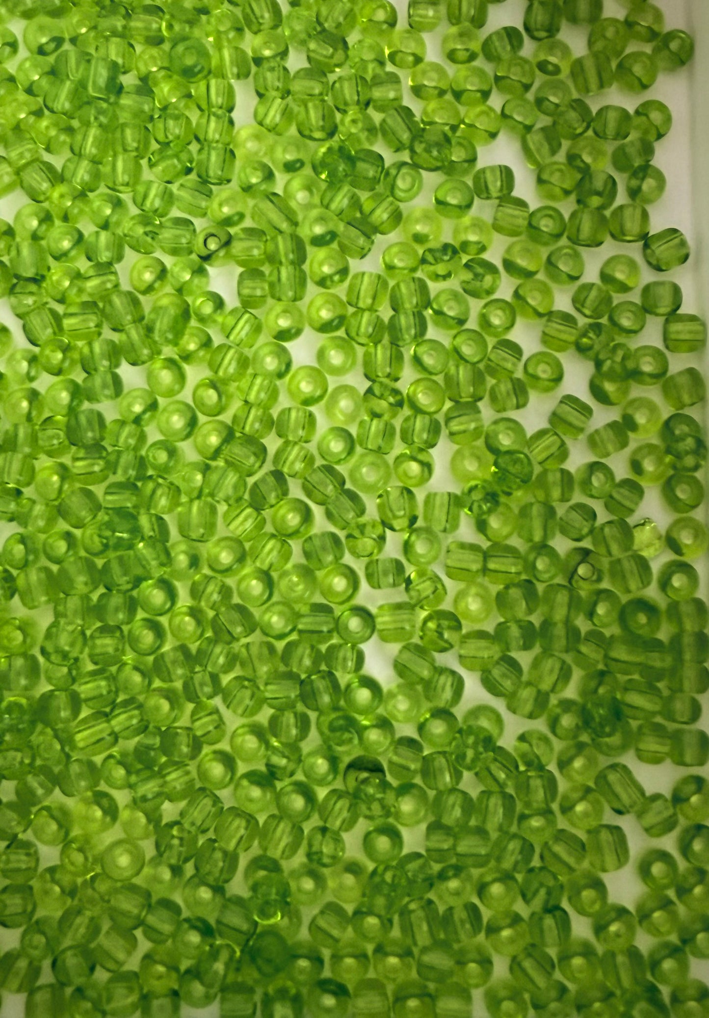3mm Green Seed Beads • Lime Green & Dark Green Glass Beads for Jewelry Making, DIY Crafts