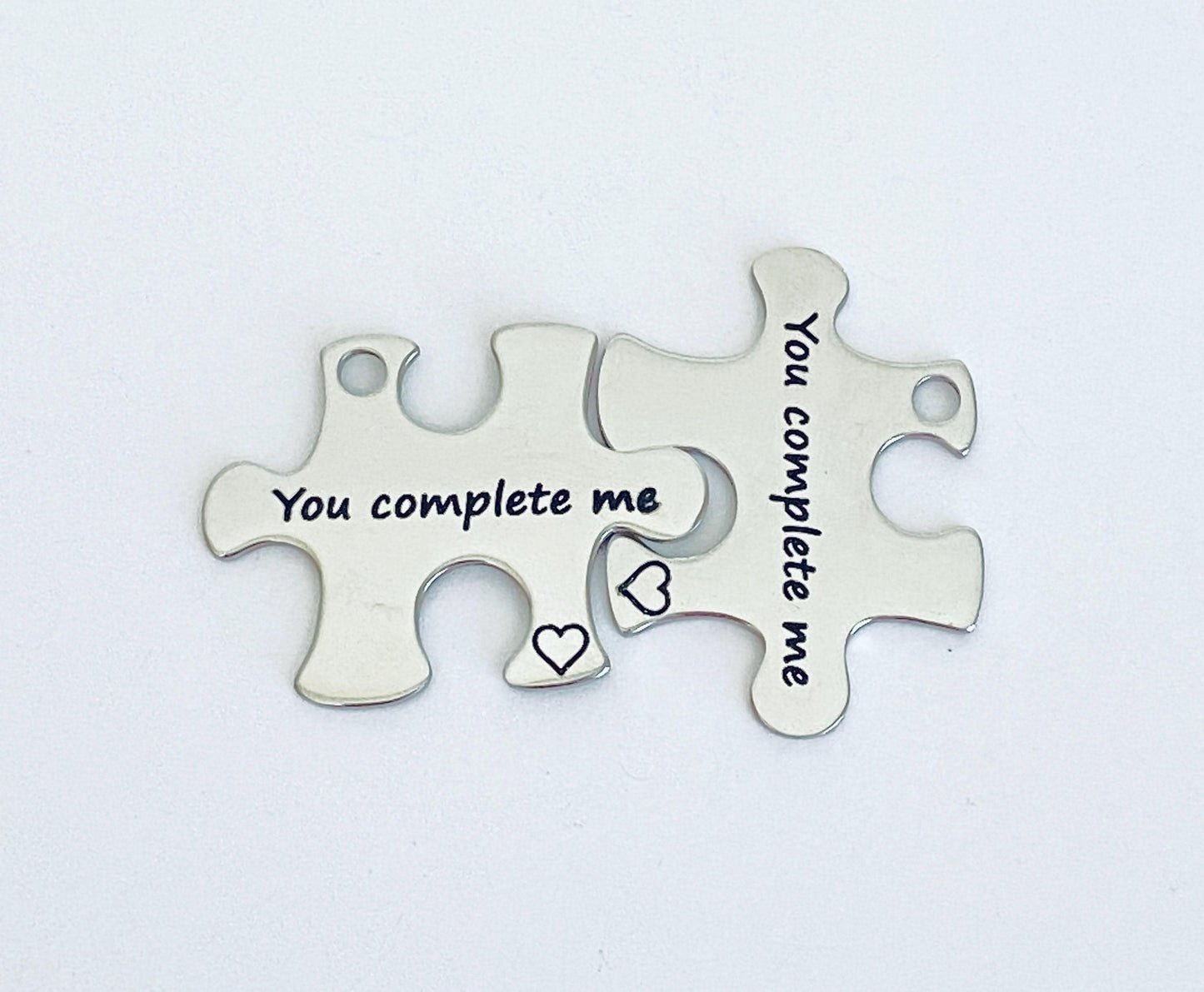 You Complete Me Puzzle Charm