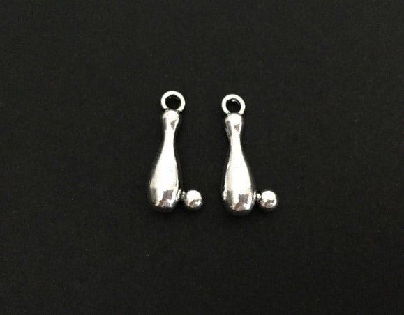 Small Bowling Pin Charm