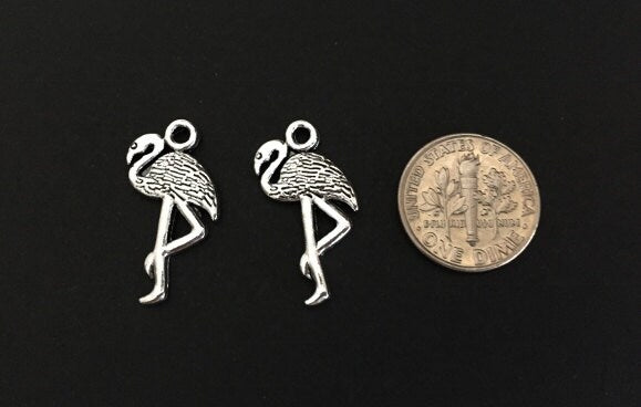 Small Flamingo Charm
