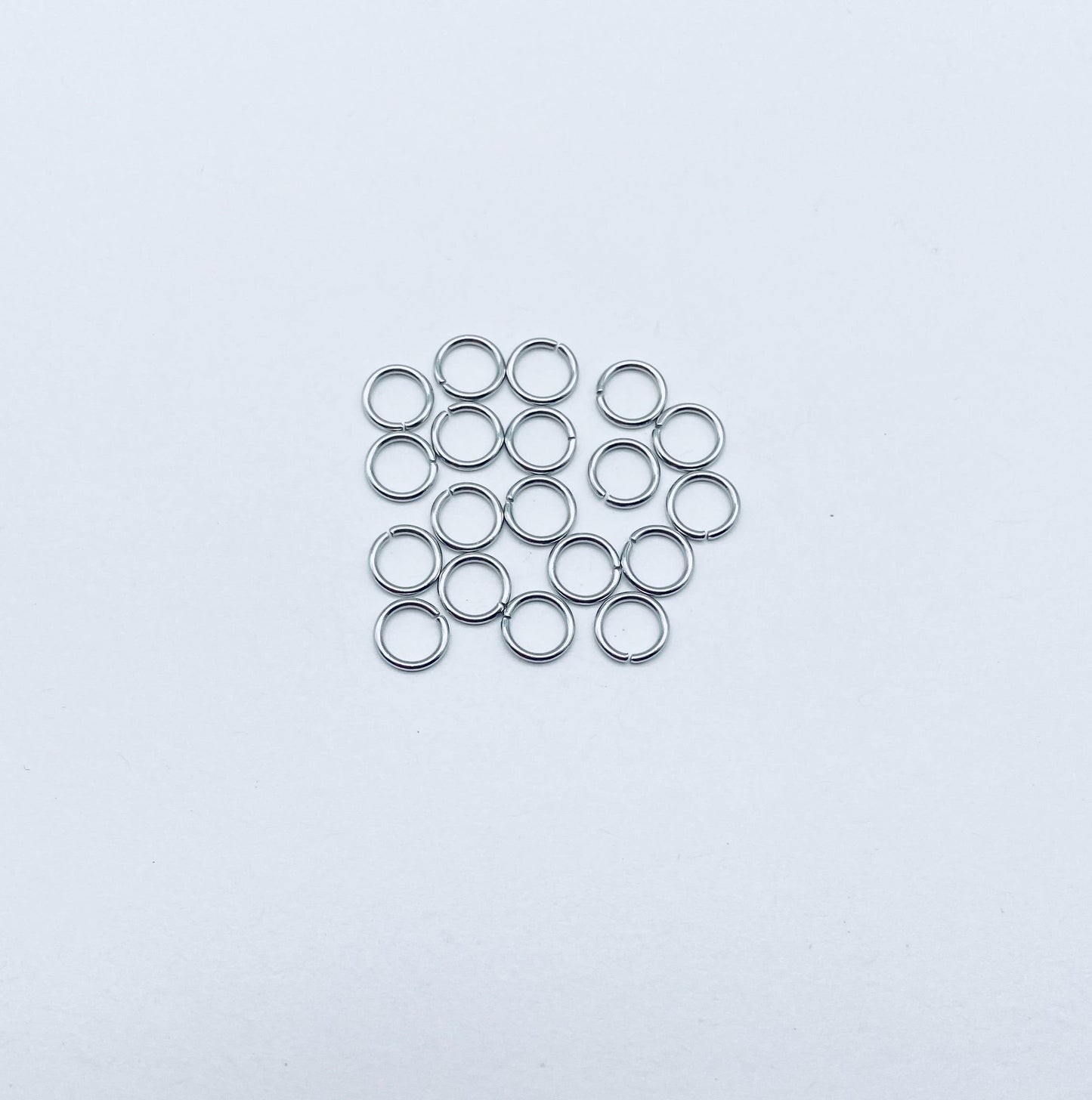 Thin Stainless Steel Jump Rings (6mm)