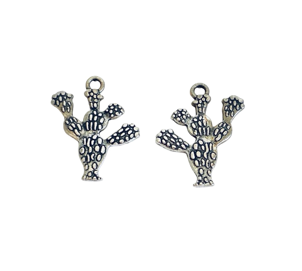 Base Metal Cactus Charm