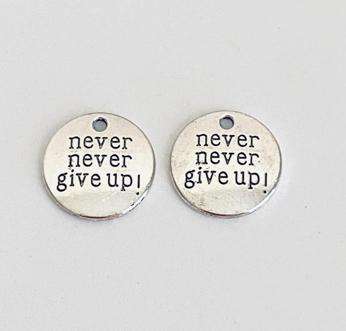 Never Give Up Charm