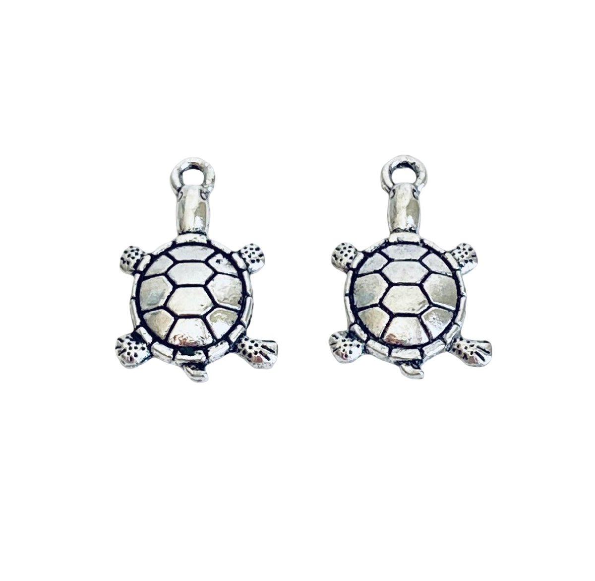 Base Metal Small Turtle Charm