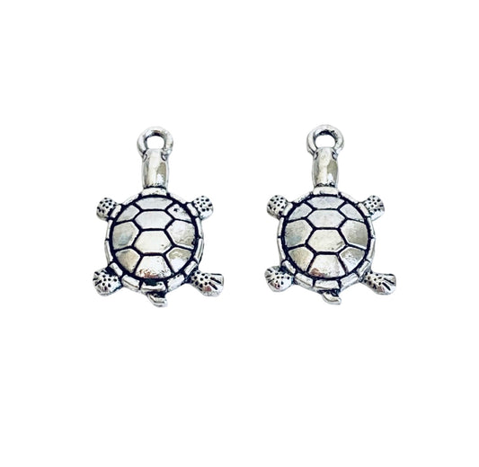 Base Metal Small Turtle Charm