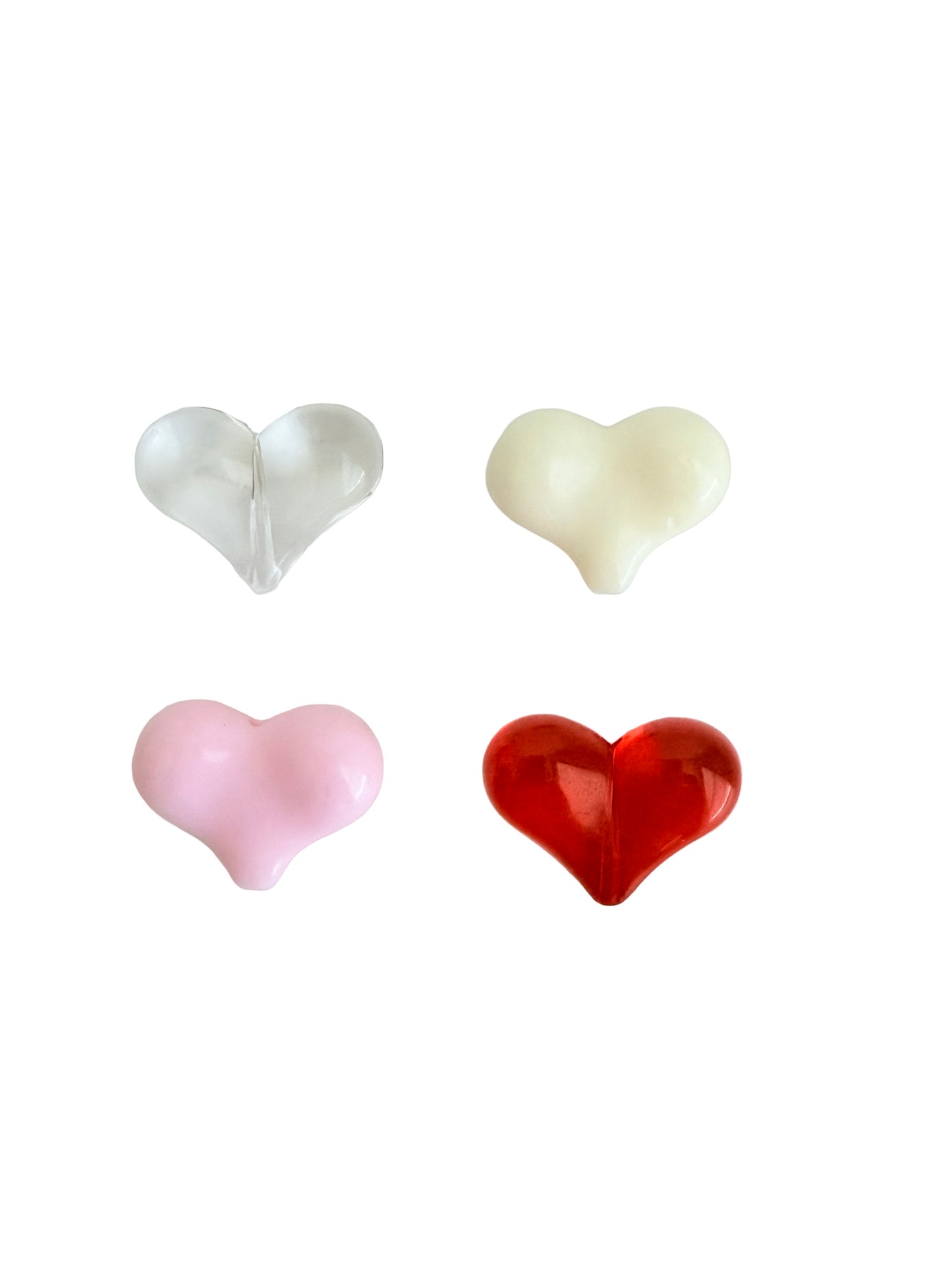 21mm Acrylic Puffy Heart Bead