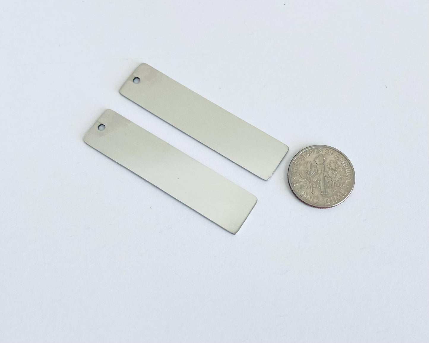 Stainless Steel Long Blank - 12x 50mm - Engravable