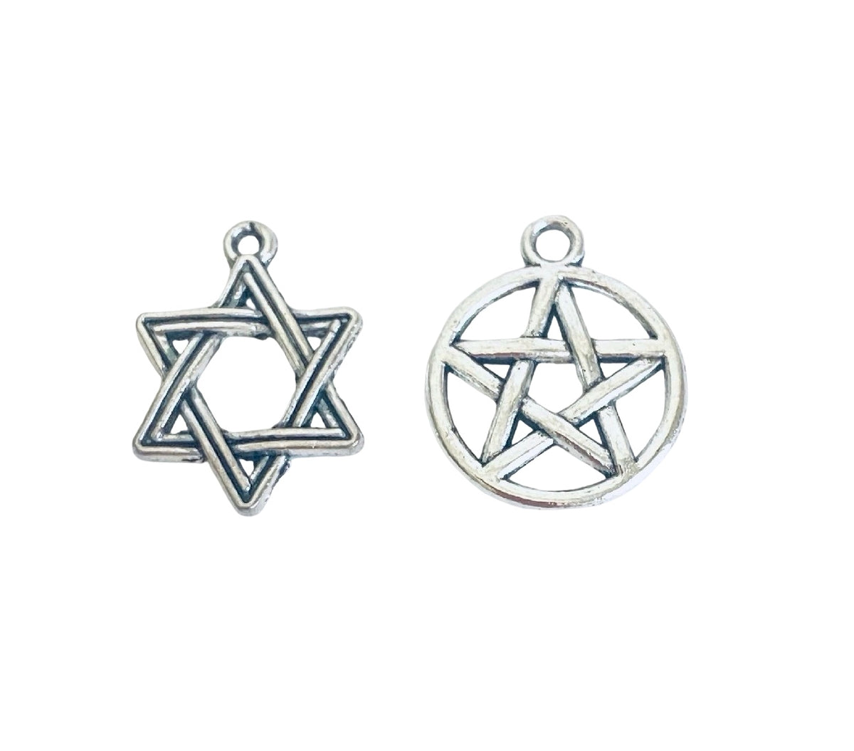 Base Metal Star of David Charms