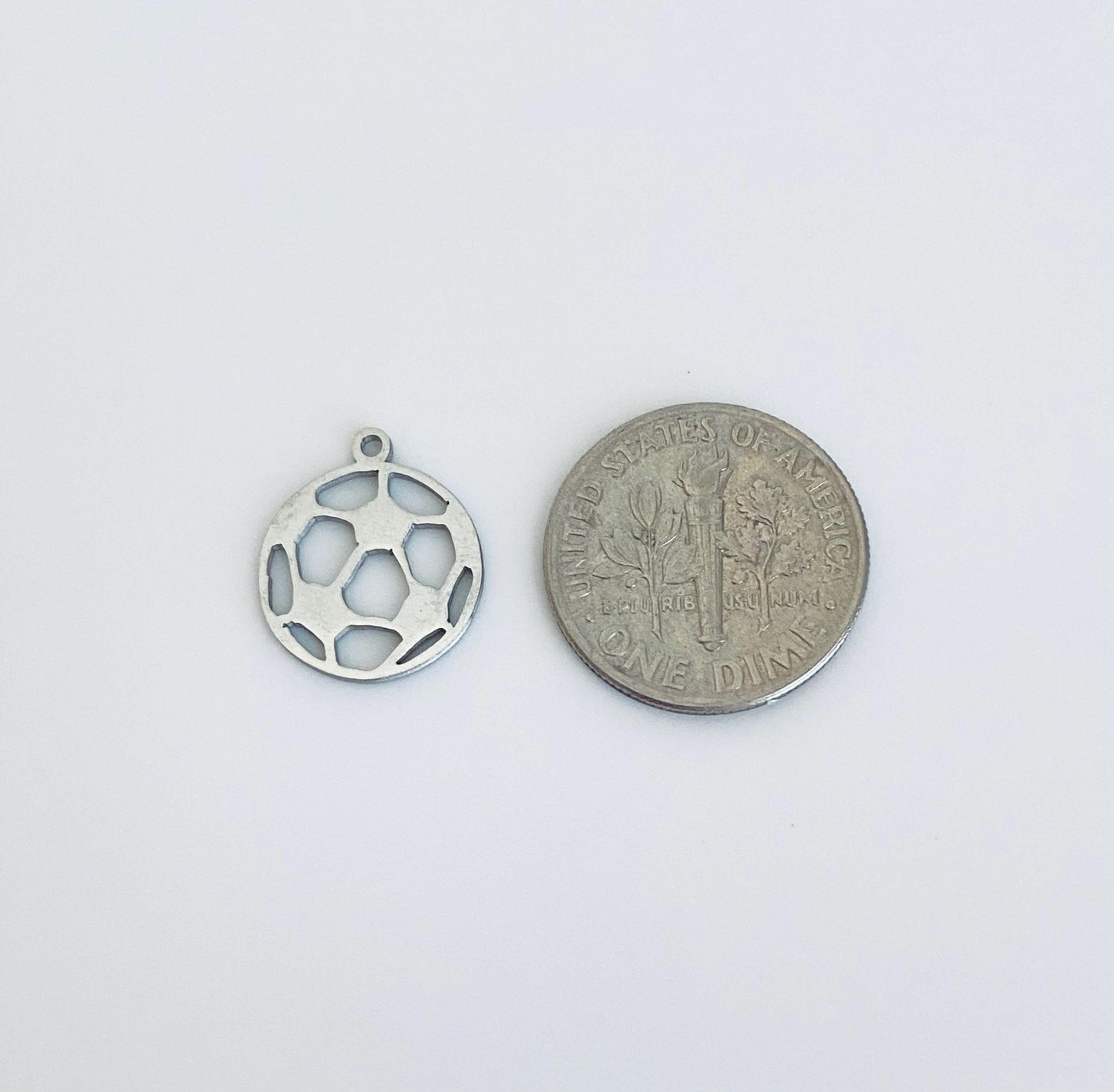 Stainless Steel Sports Charm • Football • Volleyball • Basketball • Soccer Charm