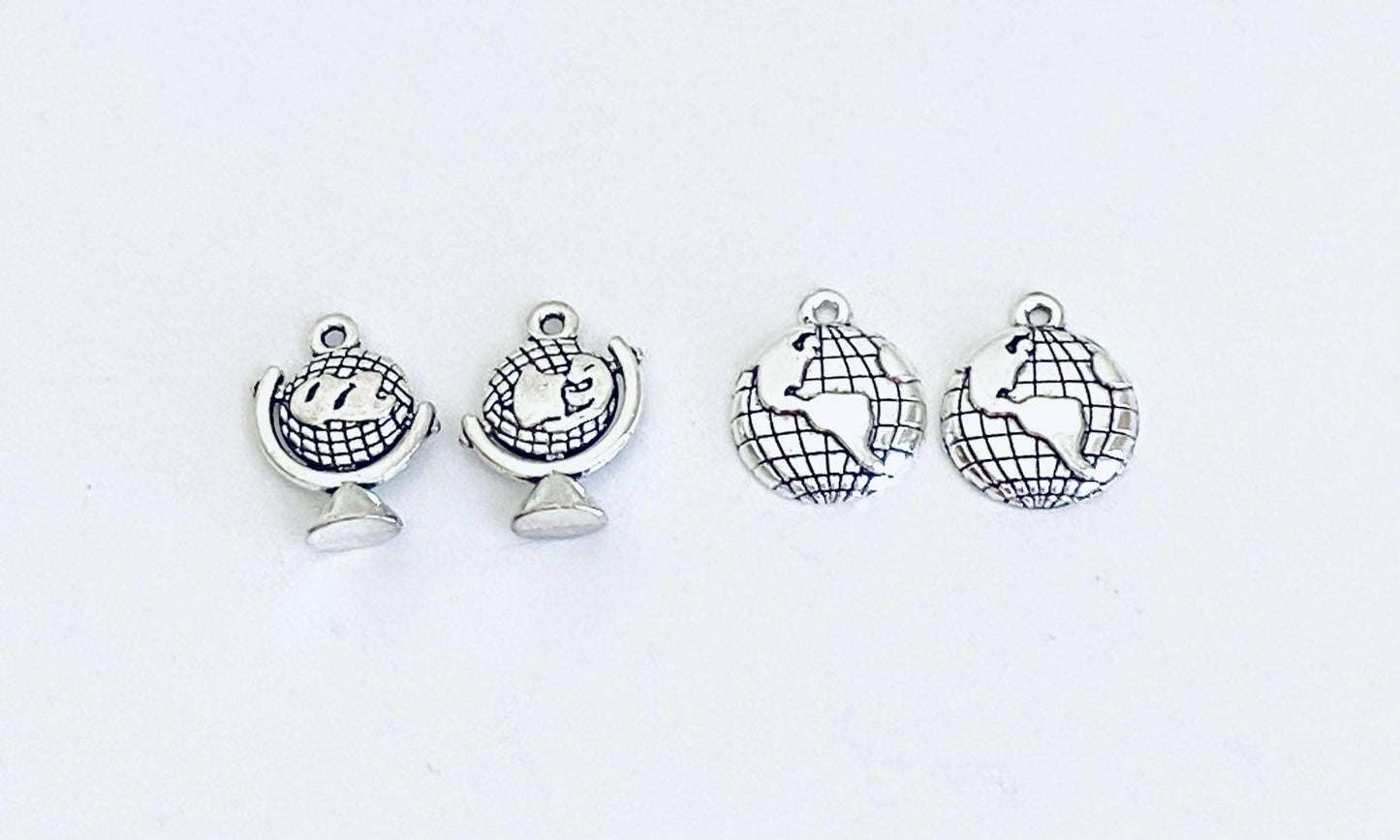 World Globe Charm