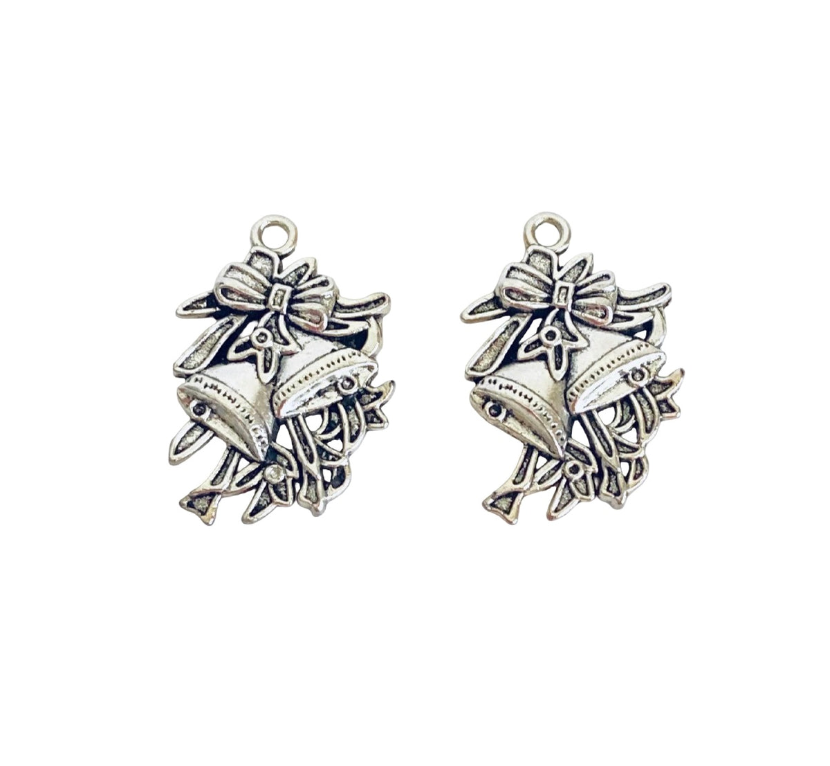 Base Metal Christmas Bells Charm