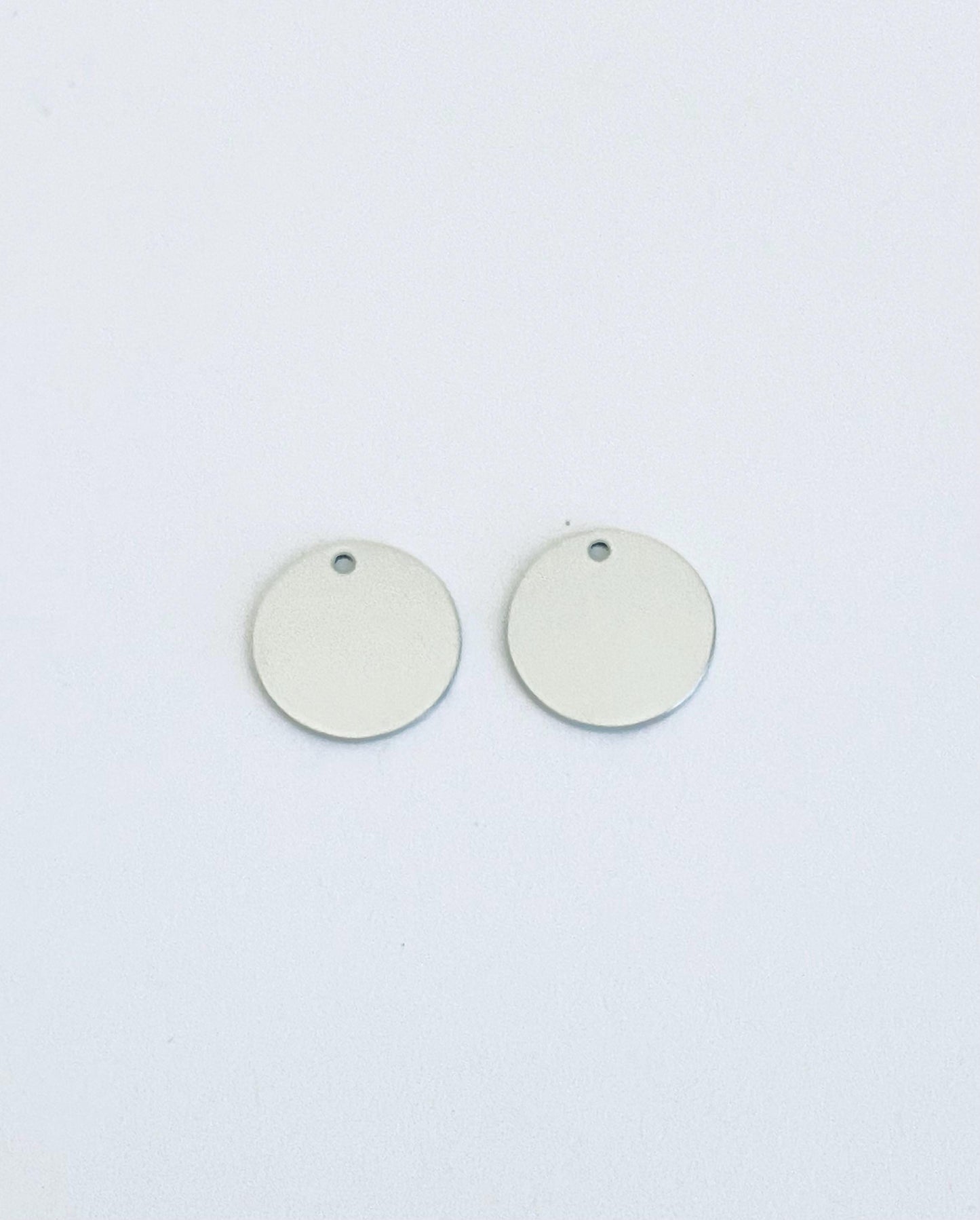 13mm Engravable Stainless Steel Round Blank Tag