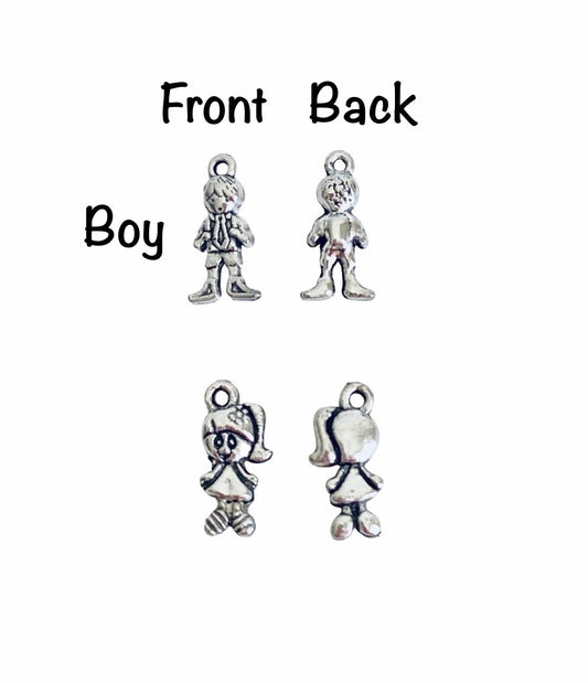 Base Metal Boy or Girl Charm