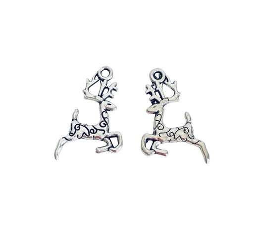 Base Metal Reindeer Charm