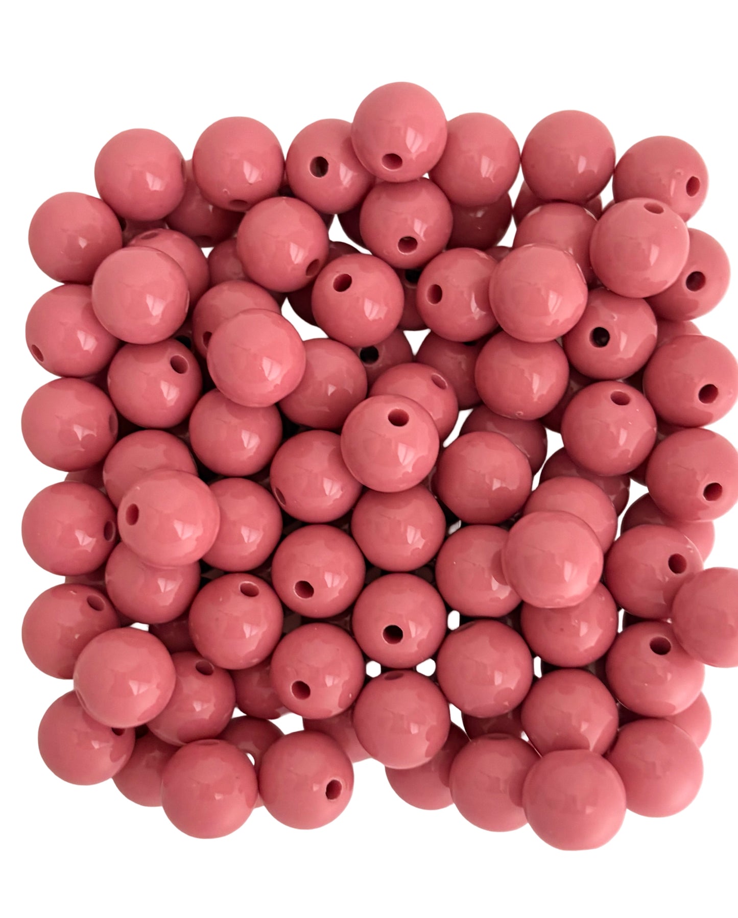 10mm Polished Acrylic Round Beads