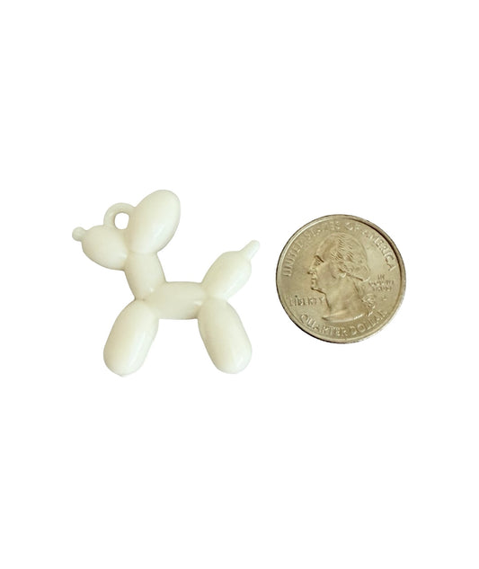 Large Acrylic Balloon Dog Charms • Random Mix of Translucent Pastel Colors • Dog Charms for Jewelry Making
