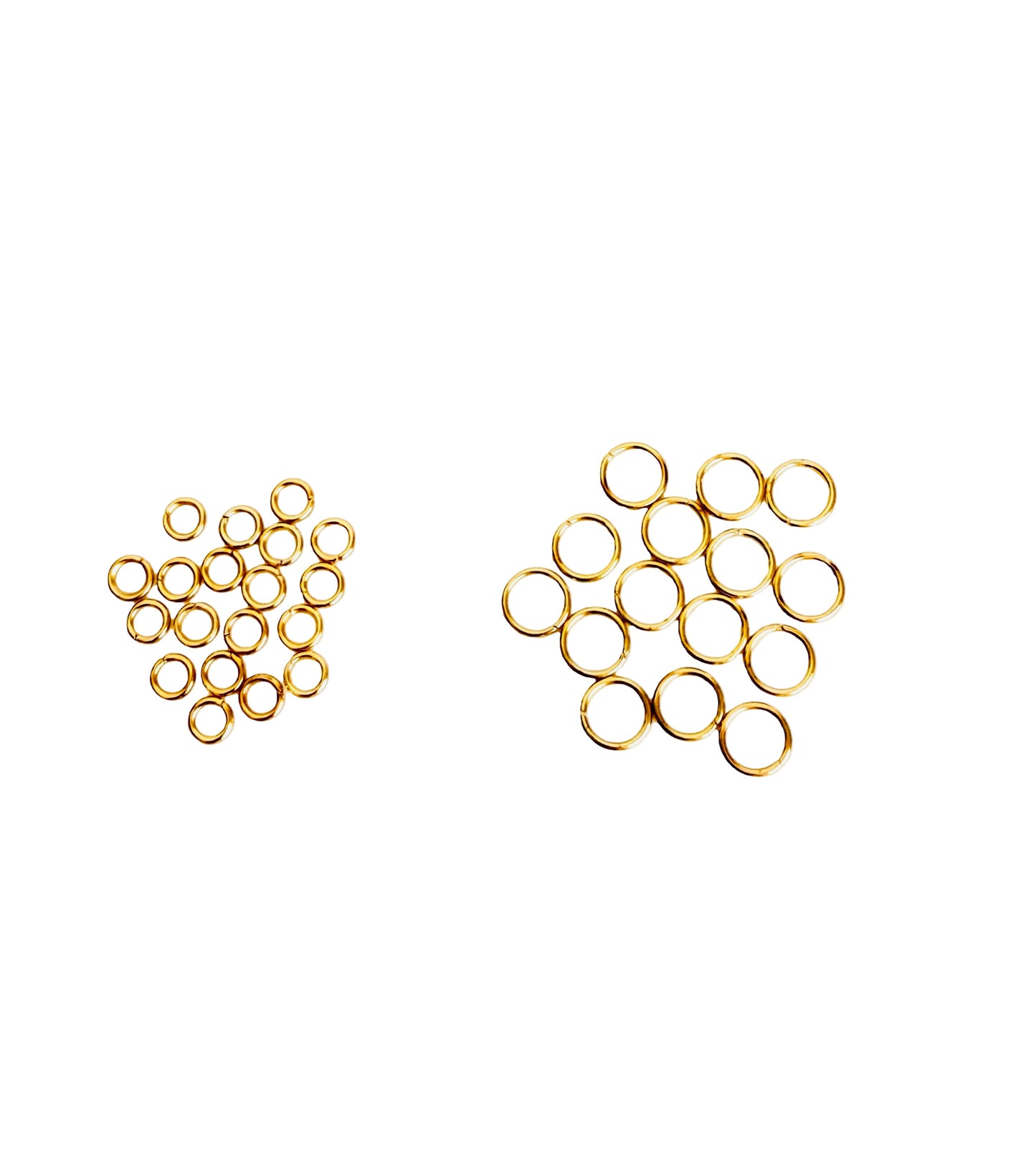 Gold over Stainless Steel Jump Rings • 4mm or 6mm