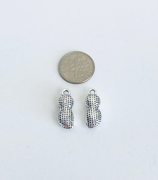 Base Metal Peanut Charm