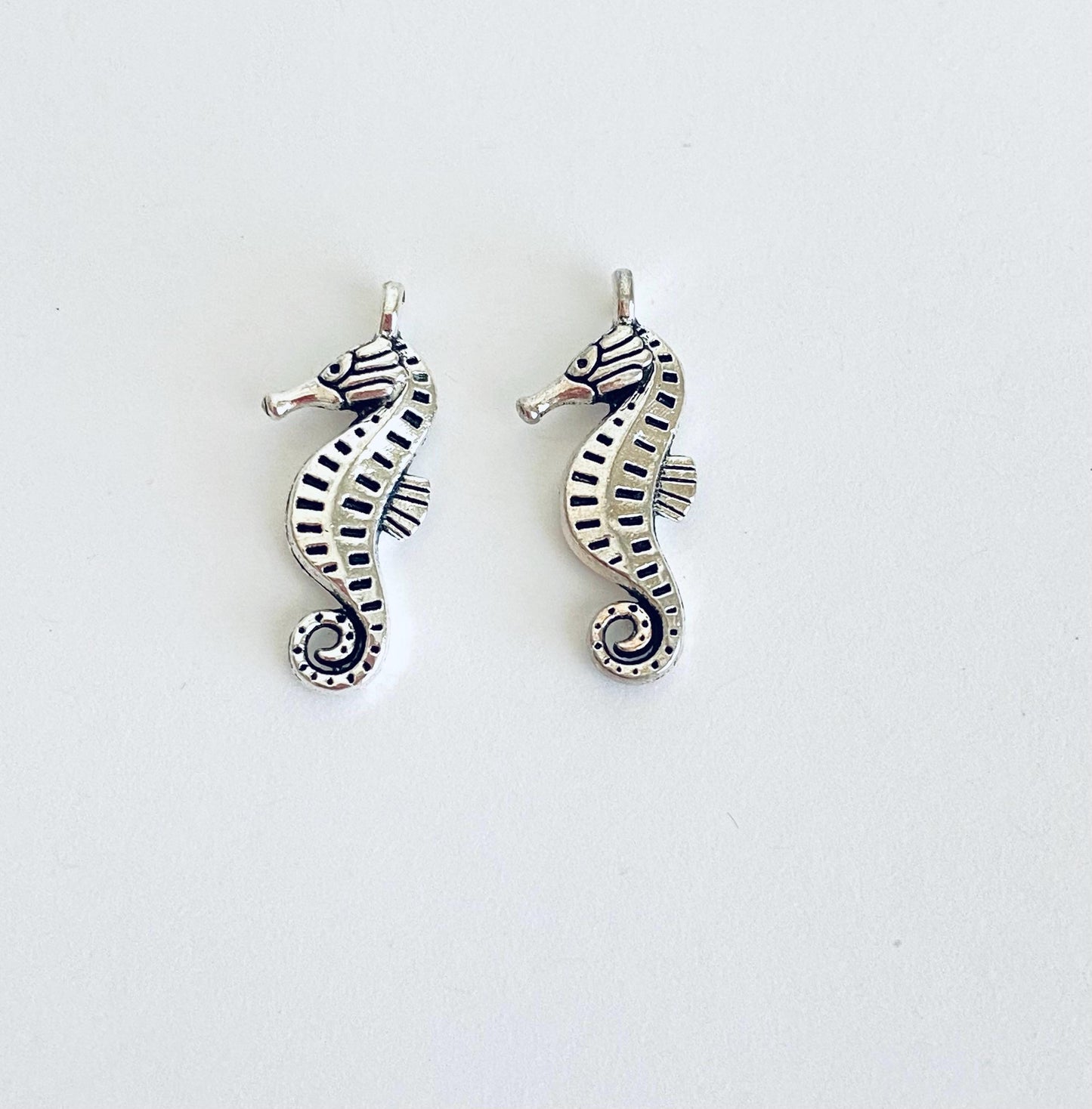 Base Metal Seahorse Charm