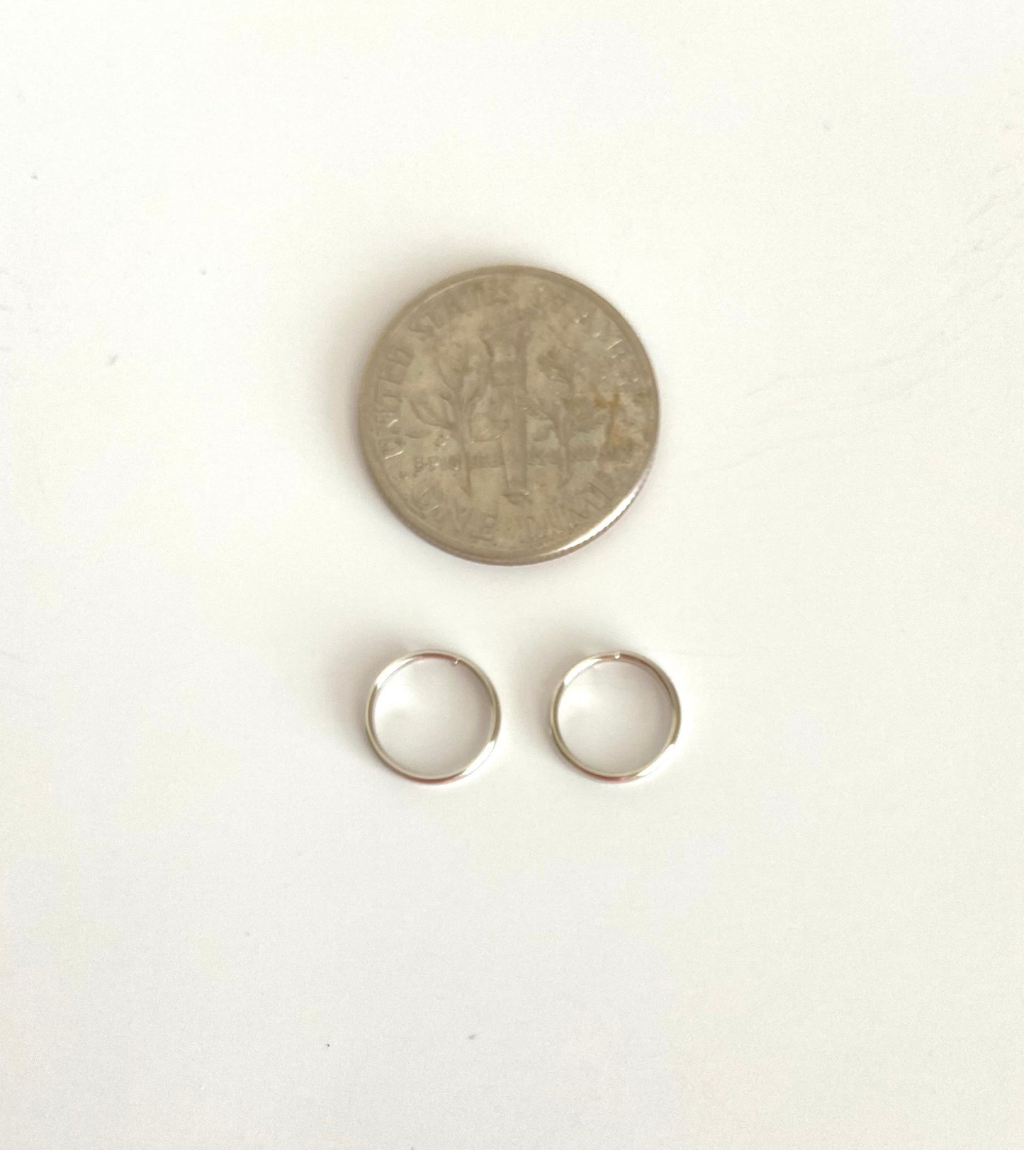 Thin Small Split Rings (8mm)