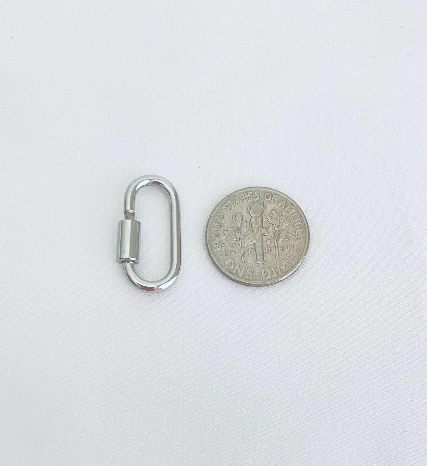 Stainless Steel Oblong Connector Clasp (10mm x 21mm)