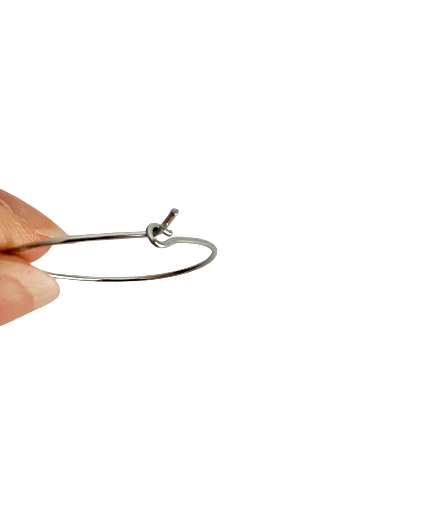 Stainless Steel Wine Charm Hoop (25mm)