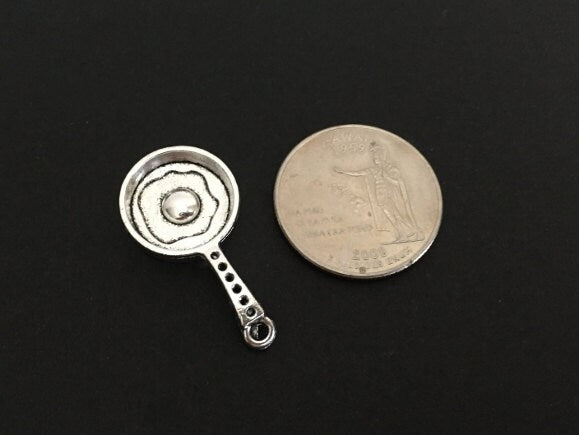 Frying Pan Egg Charm