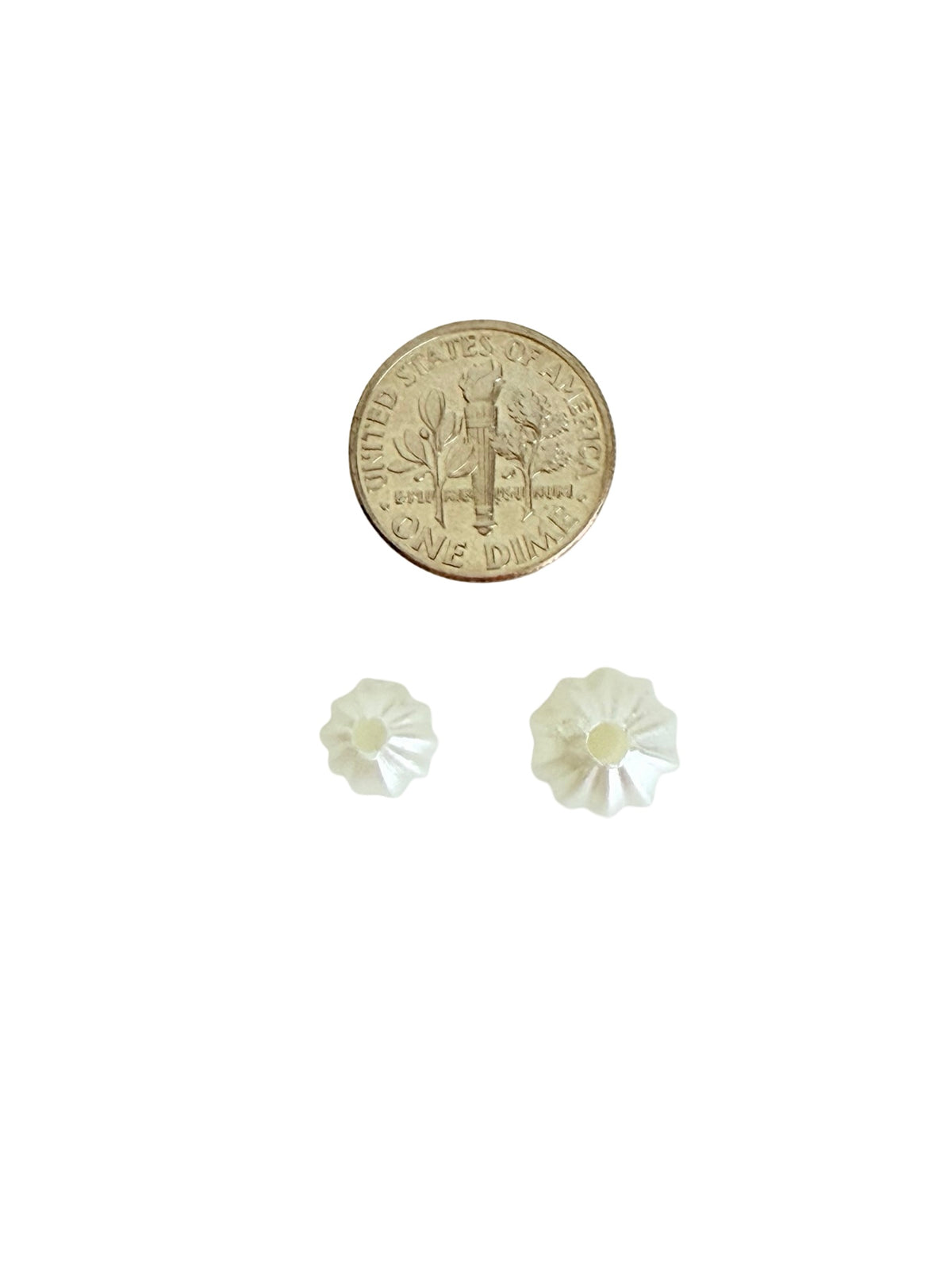 Ribbed Faux Pearl Beads • 8mm or 10mm • ABS Pearl Beads for Jewelry Making