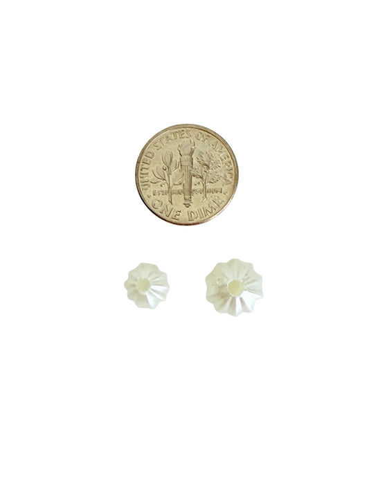 Ribbed Faux Pearl Beads • 8mm or 10mm • ABS Pearl Beads for Jewelry Making