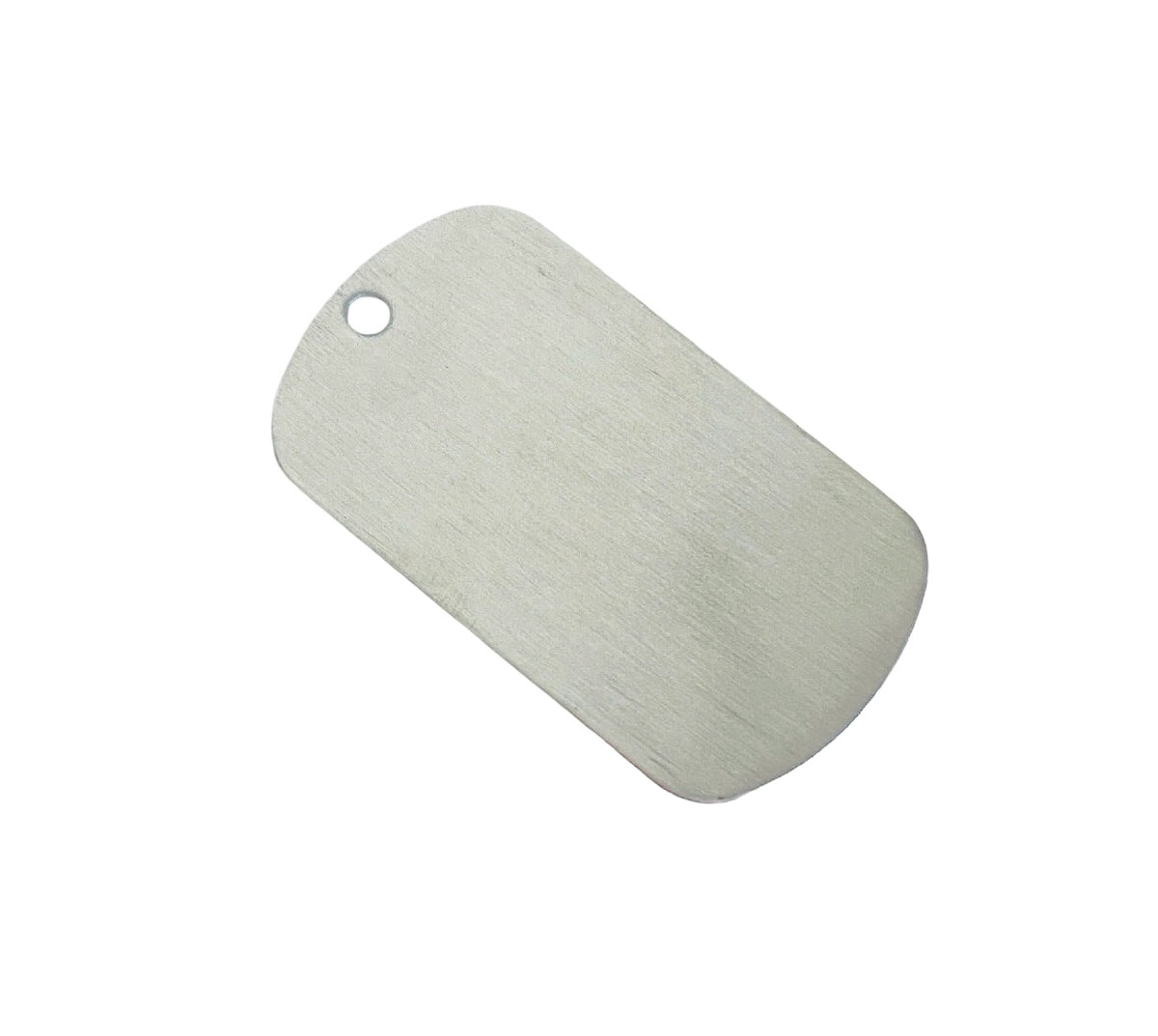 Matte Stainless Steel Large Dog Tag Blank • 28mm x 50mm