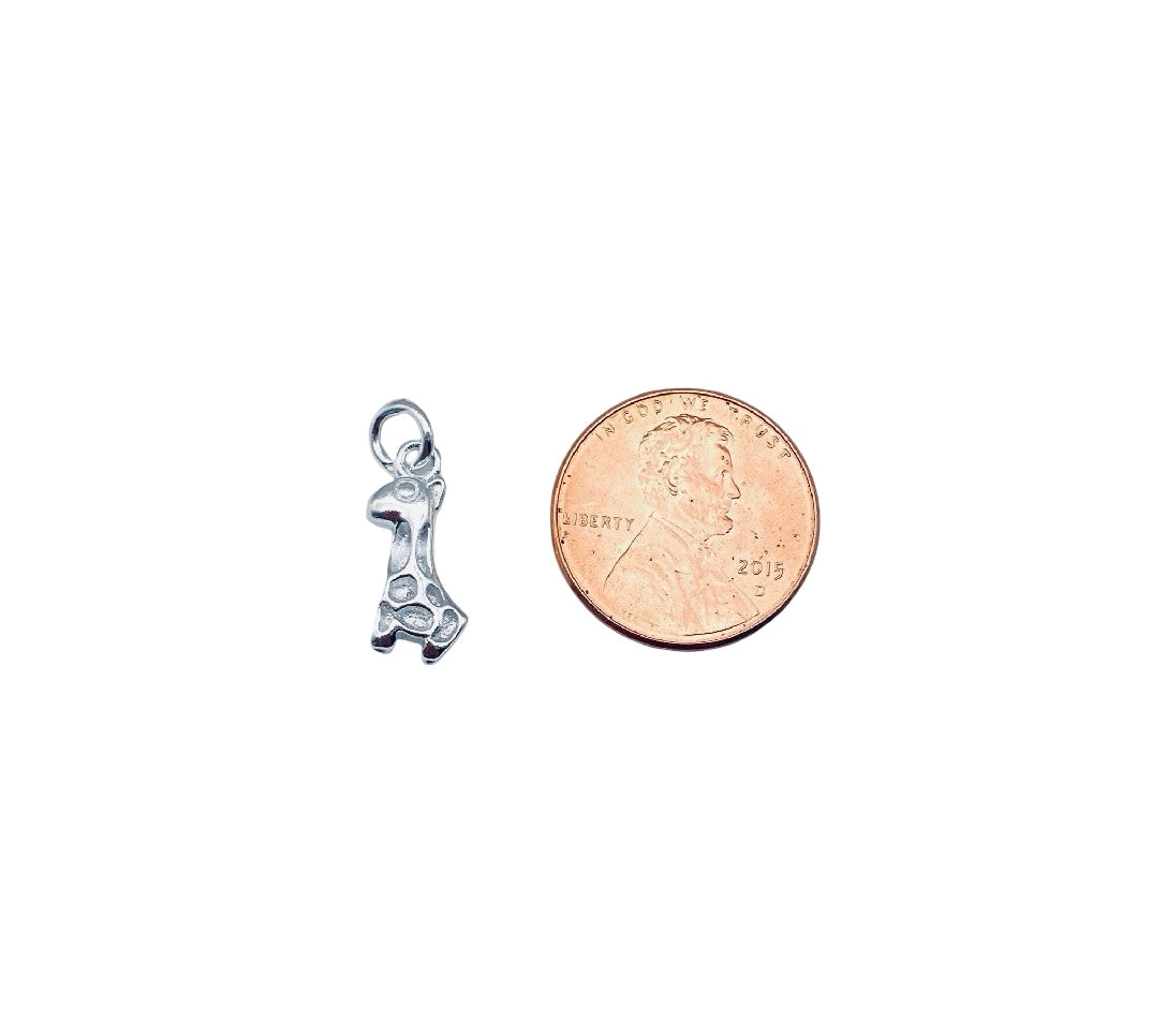 Sterling Silver Giraffe Charm • Sold Individually
