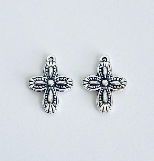 Vintage Style Cross Charm