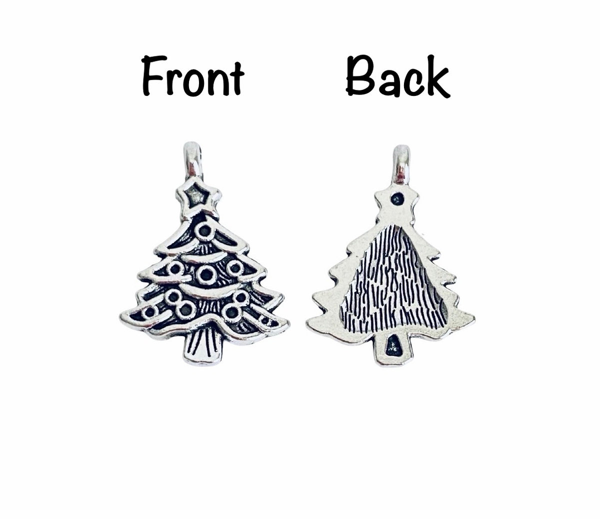 Base Metal Christmas Tree Charm