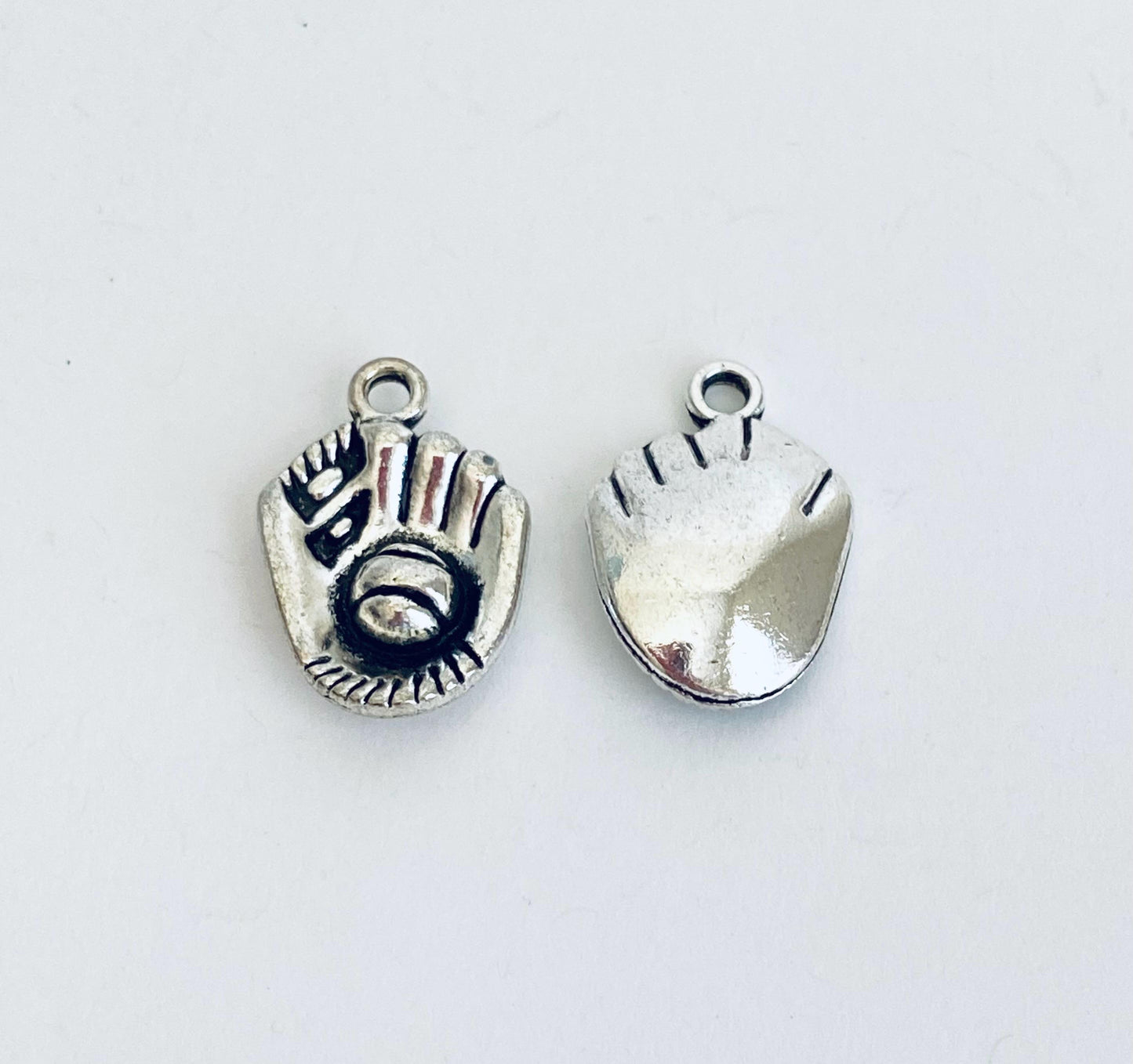 Base Metal Baseball Mitt Charm