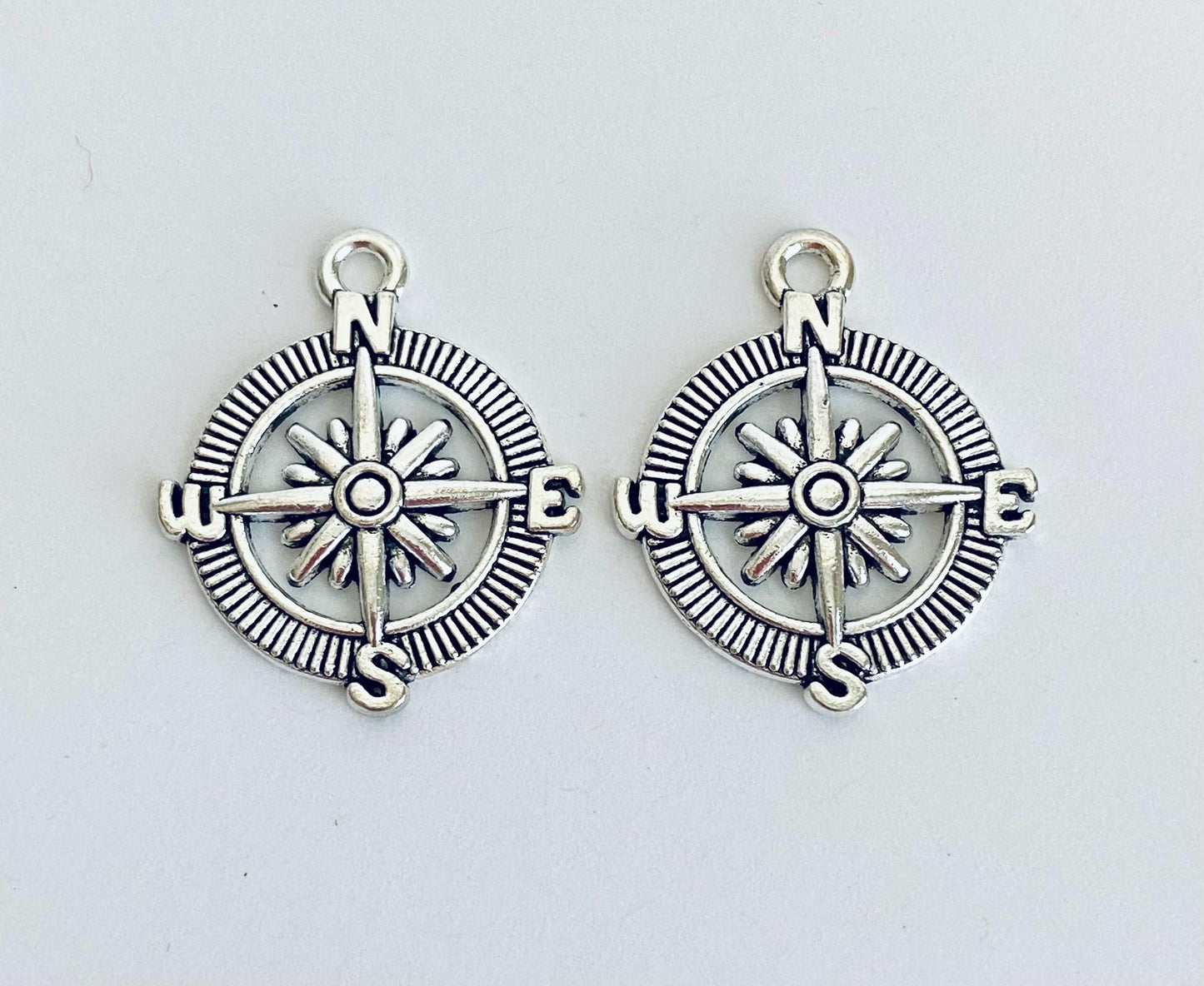 Large Compass Charm