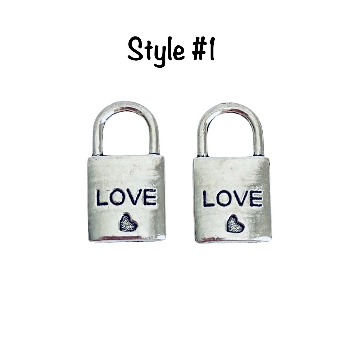 Base Metal Lock Charms