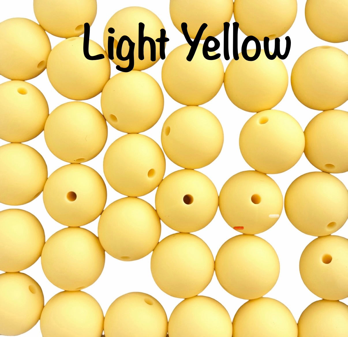 15mm Round Silicone Beads (Sold Individually)