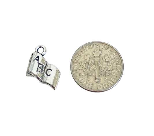 Base Metal Tiny Book Charm