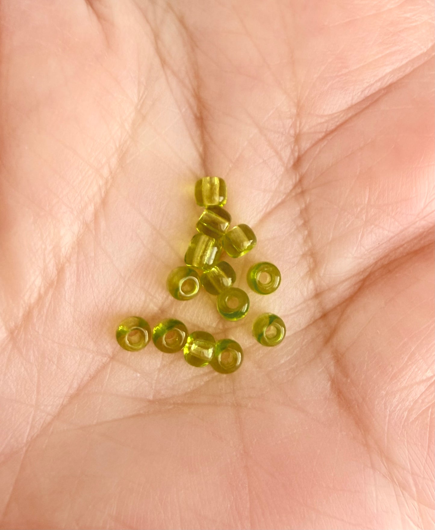 3mm Green Seed Beads • Lime Green & Dark Green Glass Beads for Jewelry Making, DIY Crafts