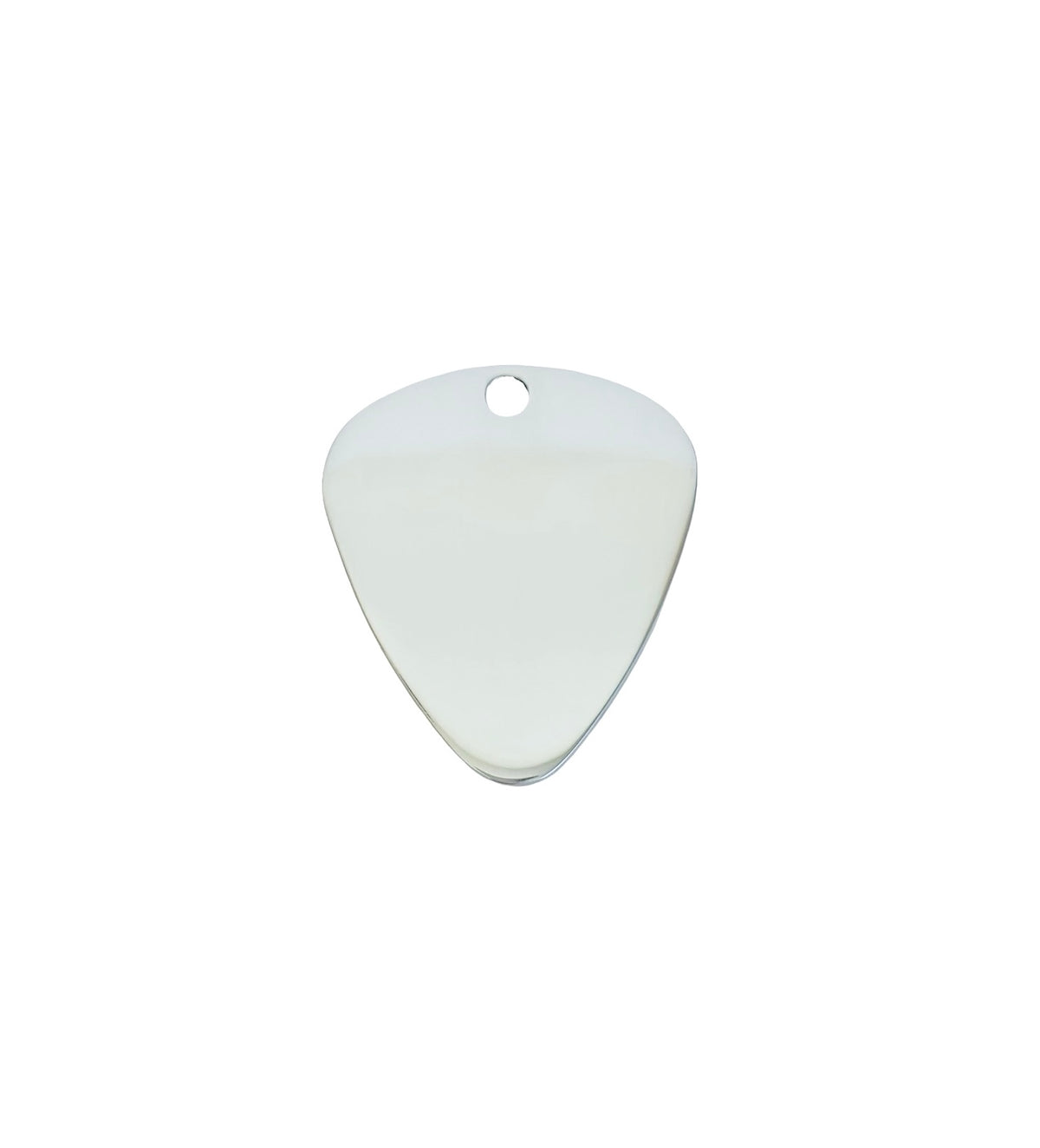 Shiny Stainless Steel Guitar Pick Blanks • 32mm x 28mm