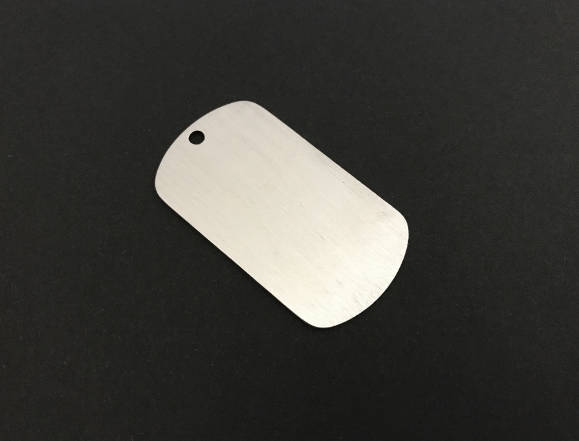 Engravable Stainless Steel Dog Tag Blank (28mm x 50mm)