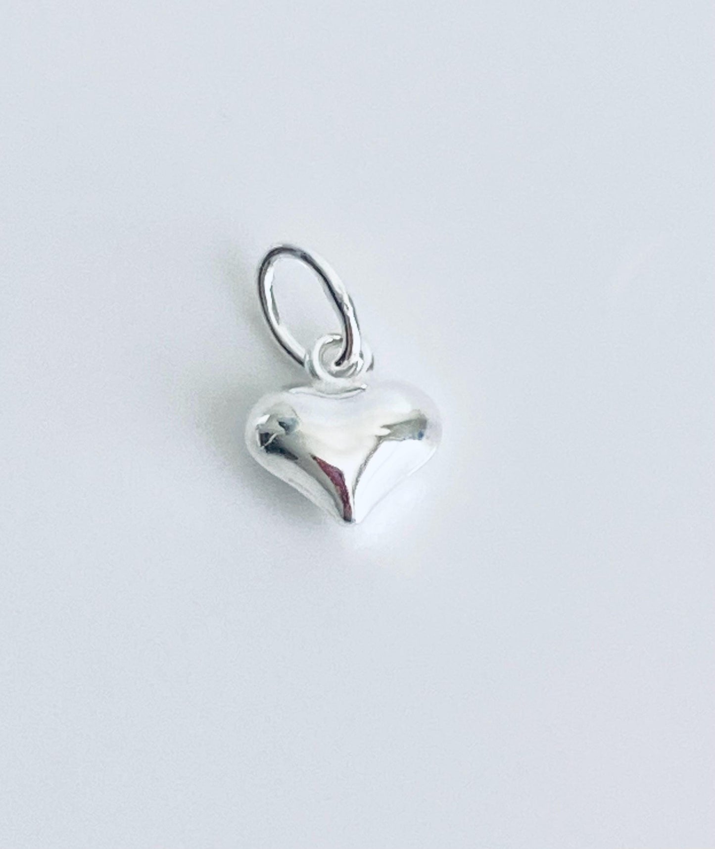 Sterling Silver Puff Heart Charm