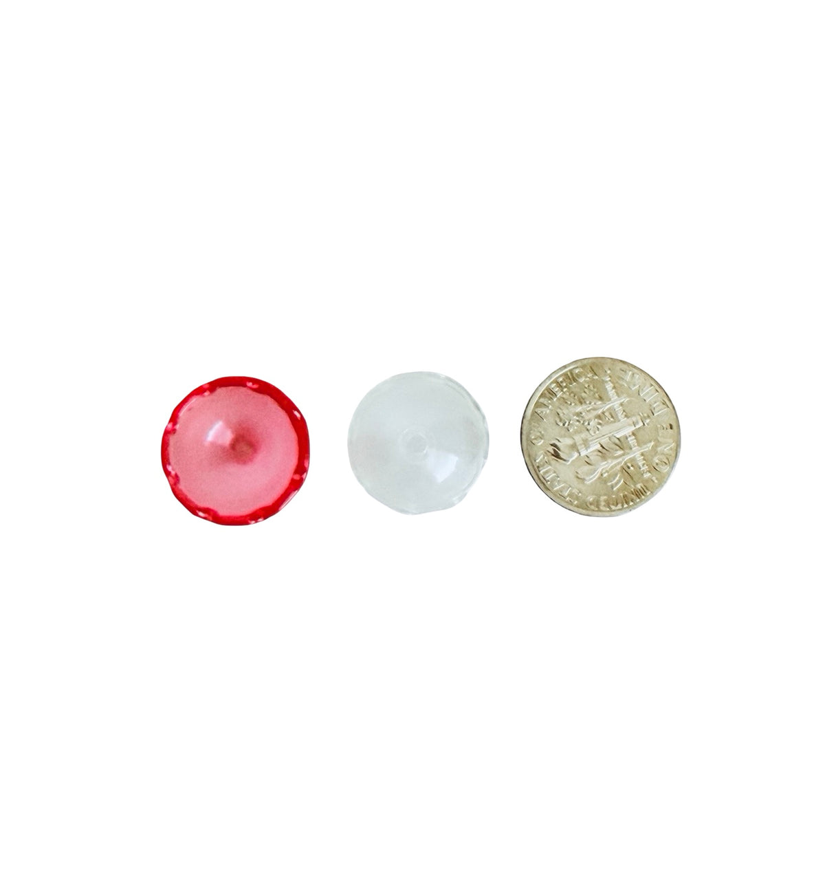 Acrylic Half Dome Beads • Random Mix Transparent Half Round Beads for Jewelry Making & Crafts