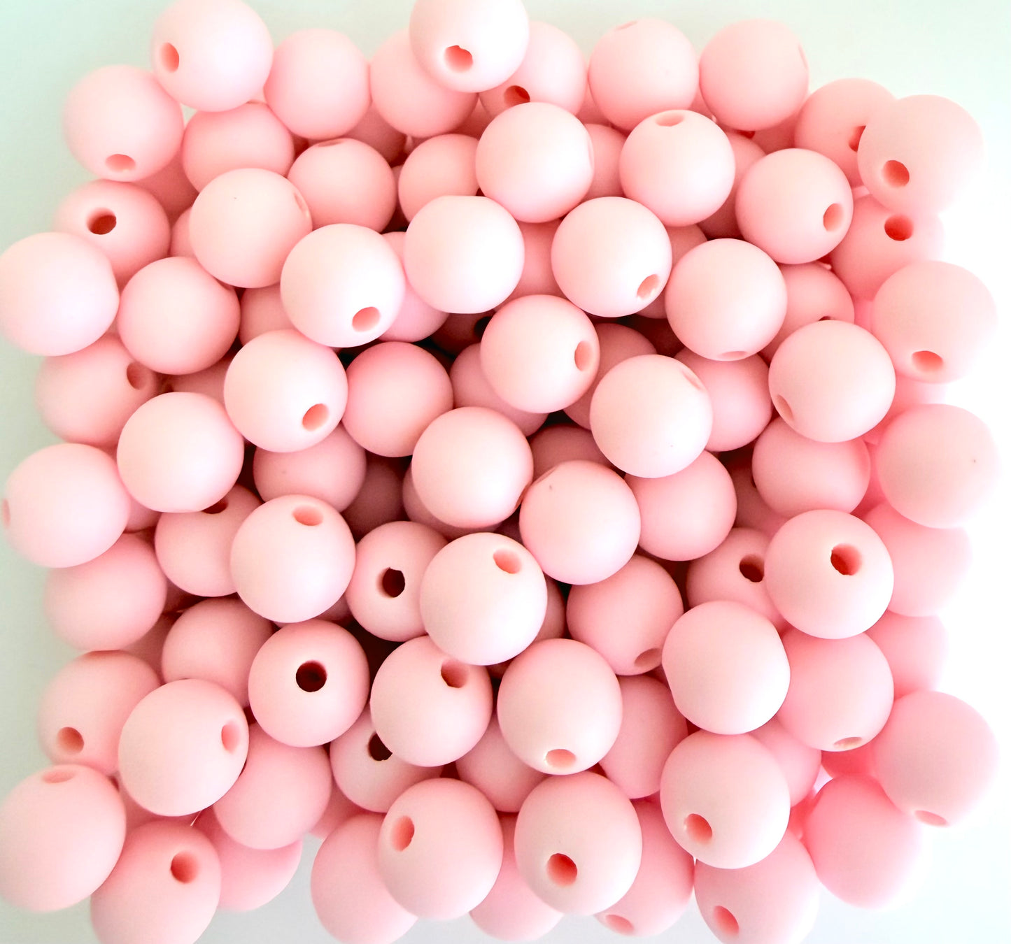 Matte Finish Round Pink Beads • 5mm, 7mm, and 9mm Acrylic Craft Beads for Jewelry Making & DIY Crafts